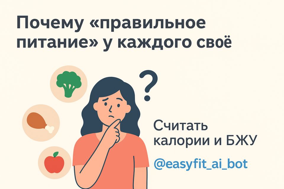 Почему каждый из нас по-своему понимает правильное питание