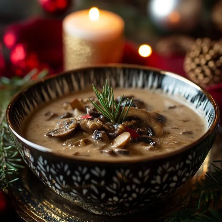 Глубокий аромат традиционного польского грибного супа на рождество