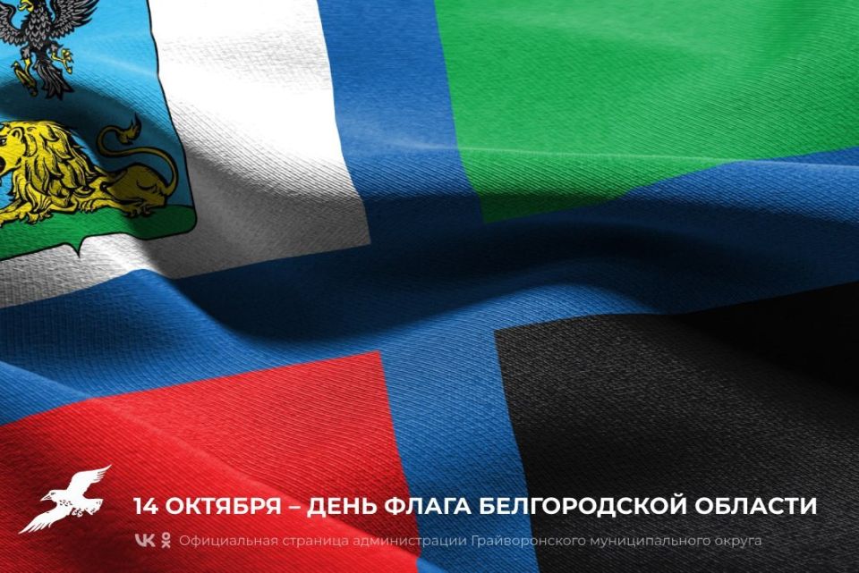 14 октября мы отмечаем День флага Белгородской области – важный праздник для региона