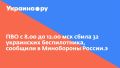 ПВО с 8.00 до 12.00 мск сбила 32 украинских беспилотника, сообщили в Минобороны России.э