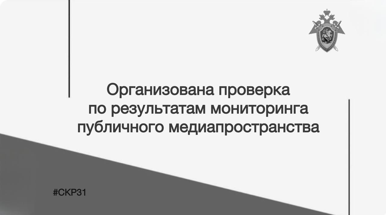 В Белгороде следователями СК организована процессуальная проверка по выявленным в медиапространстве сведениям о наезде на пешехода водителем питбайка
