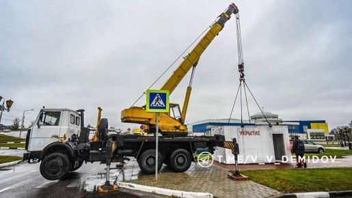 В Белгороде устанавливают дополнительные укрытия