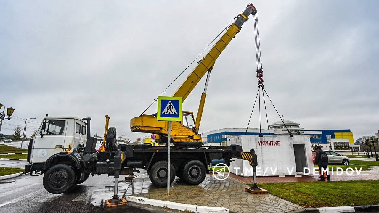 В Белгороде устанавливают дополнительные укрытия