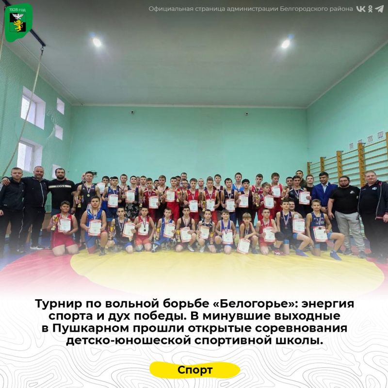 Турнир по вольной борьбе «Белогорье»: энергия спорта и дух победы