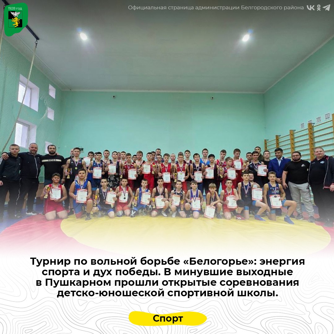 Турнир по вольной борьбе «Белогорье»: энергия спорта и дух победы