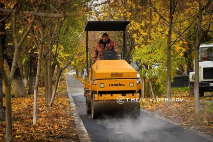 В Белгороде уже асфальтировали часть велодорожки от ул. Мичурина до ул. Студенческой