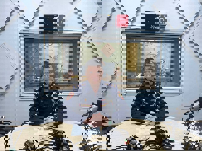 Выпуск программы на радио «России-Белгород» посвятили Дню вневедомственной охраны Росгвардии