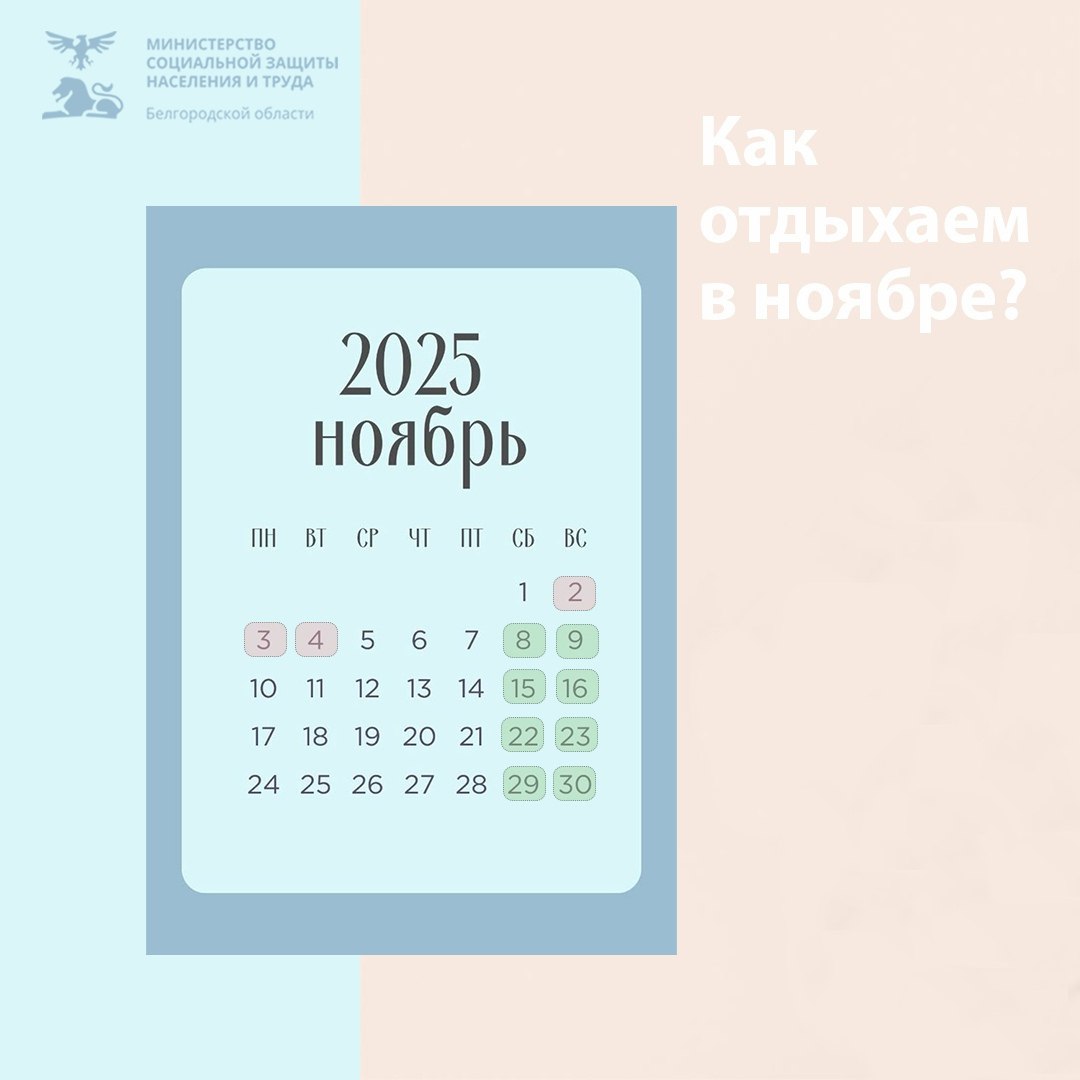 Ноябрьские выходные уже совсем близко!