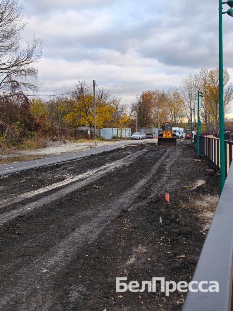 В Белгороде продолжается строительство набережной вдоль Северского Донца