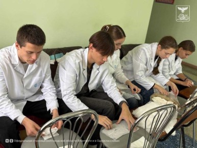 Ученики медицинского класса в Красненском районе проходят практику в районной больнице