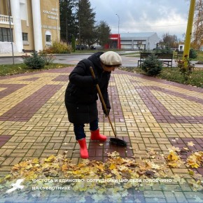 Чистота и единство: сотрудники ЦКР села Головчино на субботнике