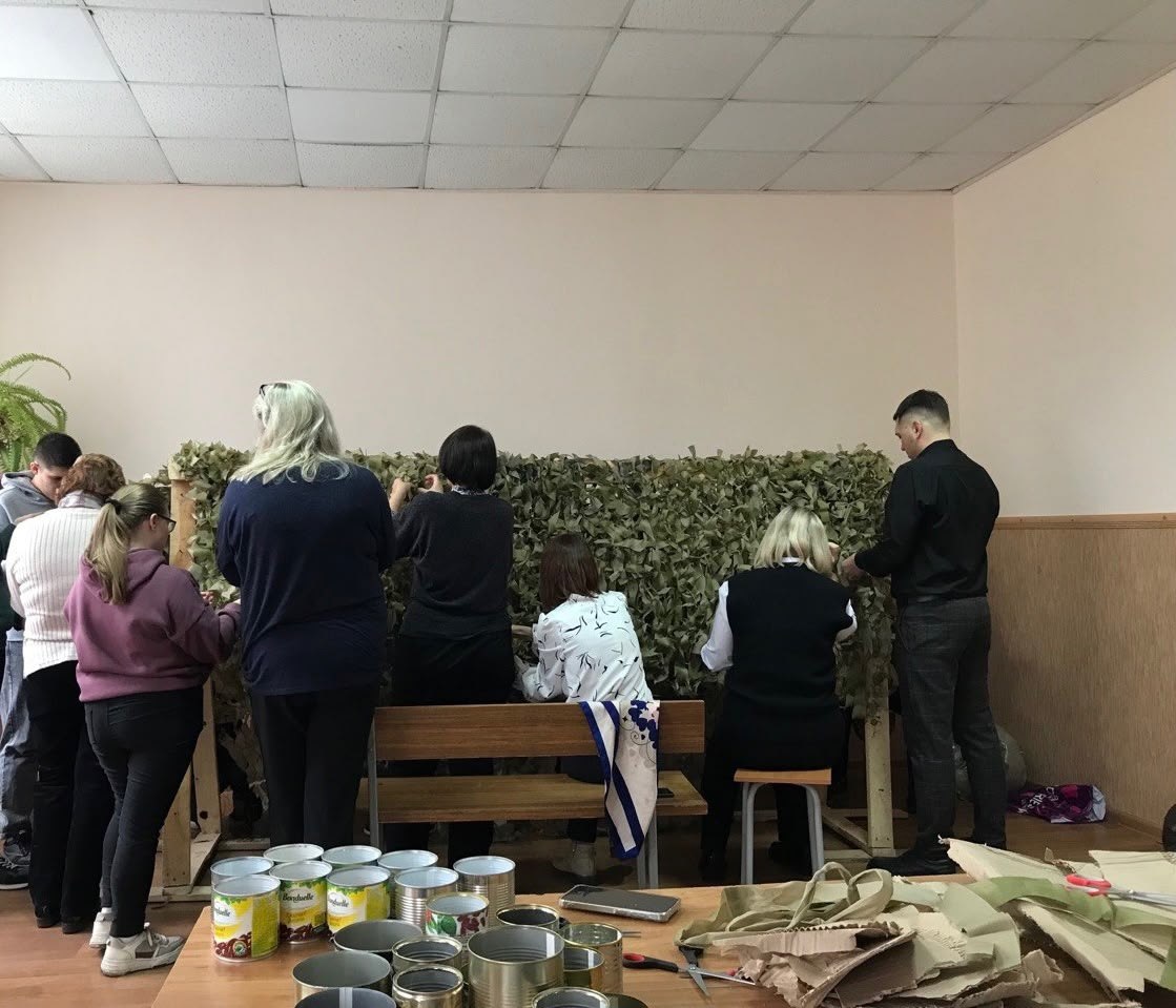 Студенты БГТУ имени В. Г. Шухова сплели 27 квадратных метров маскировочных сетей