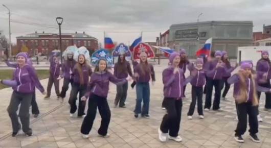 А это #танцполвезде из прифронтового Шебекино