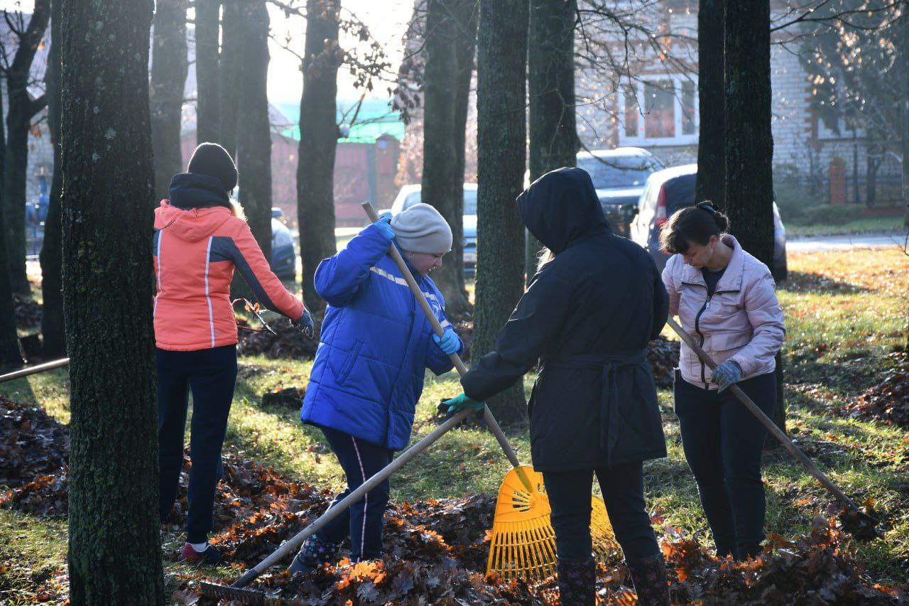 Галина Руденко: Осталось две недели до наступления календарной зимы, но пока погода позволяет, мы продолжаем наводить порядок в нашем районе