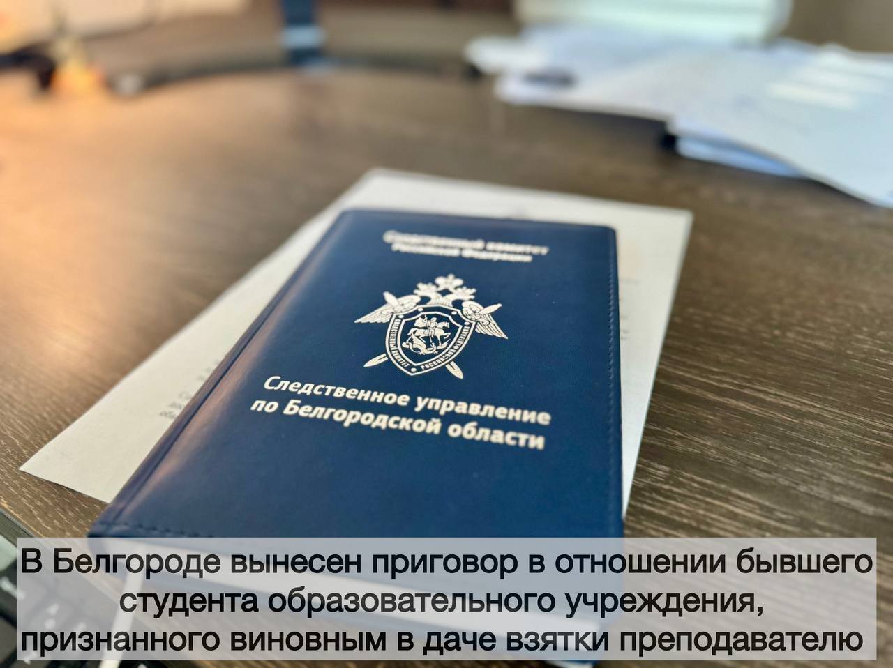 В Белгороде вынесен приговор в отношении бывшего студента образовательного учреждения, признанного виновным в даче взятки преподавателю