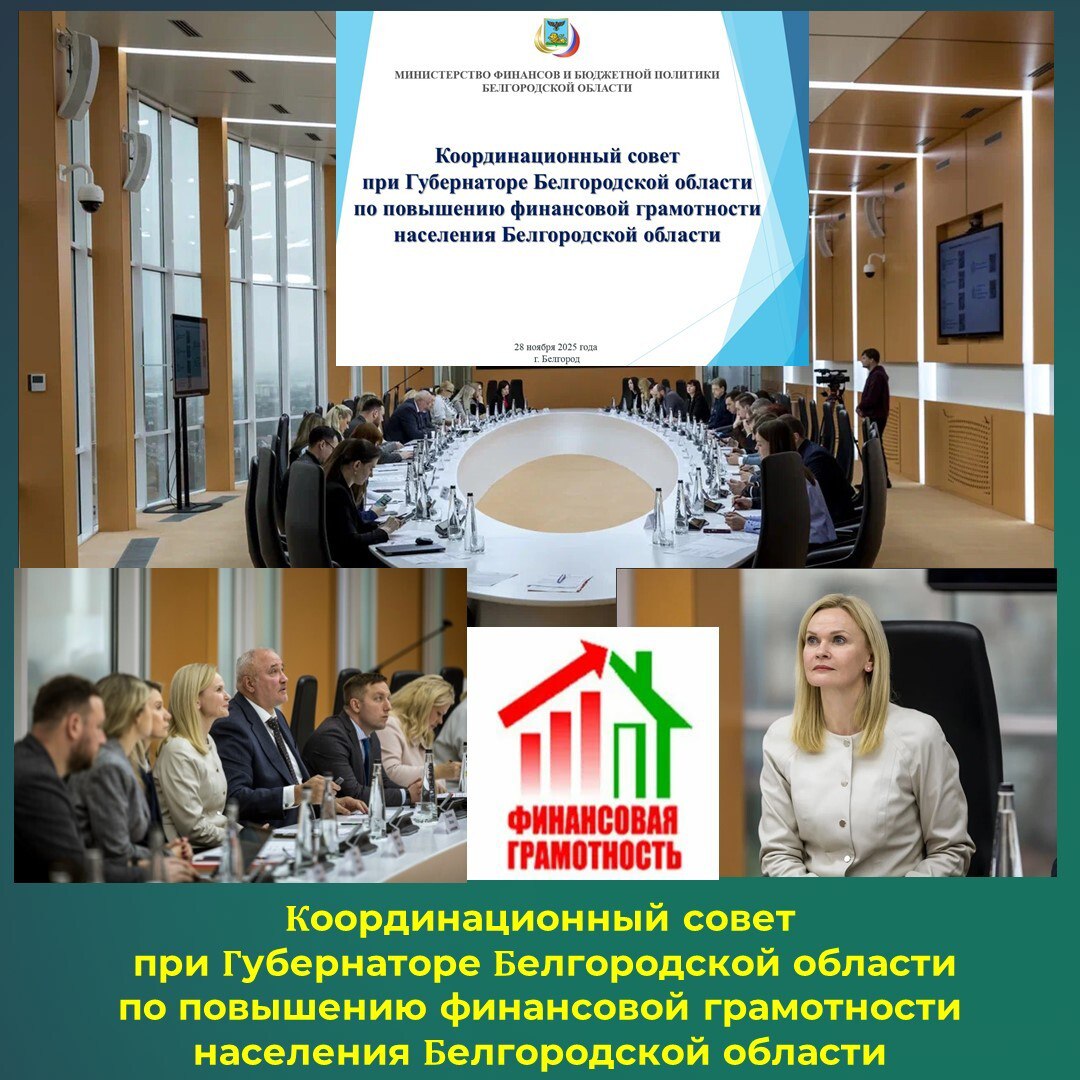 Заседание координационного совета при Губернаторе Белгородской области по повышению финансовой грамотности населения Белгородской области состоялось в конференц-зале Центра высоких технологий БГТУ им. В.Г. Шухова 28 ноября...