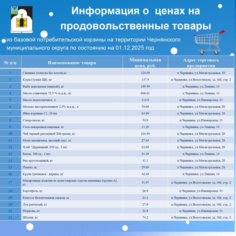 Уважаемые жители Чернянского муниципального округа!