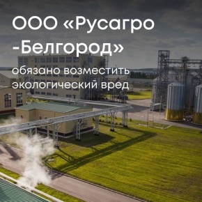 Суд поддержал требования Росприроднадзора и обязал ООО «Русагро-Белгород» (филиал «Чернянский») компенсировать ущерб почве в размере 1,7 млн рублей