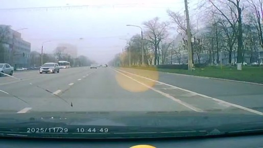 В Белгороде водителя оштрафовали за поездку по выделенке