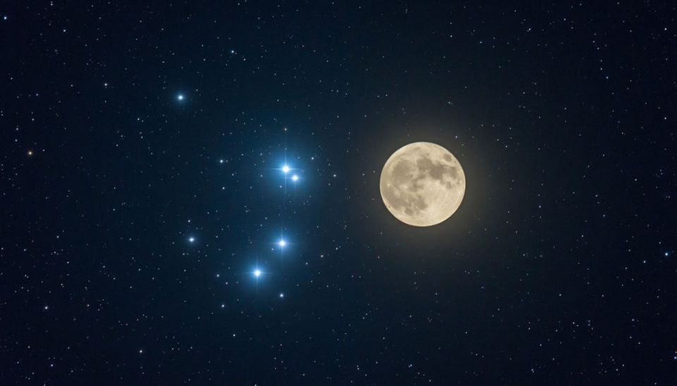 В новогоднюю ночь белгородцы увидят, как Луна закрыла Плеяды