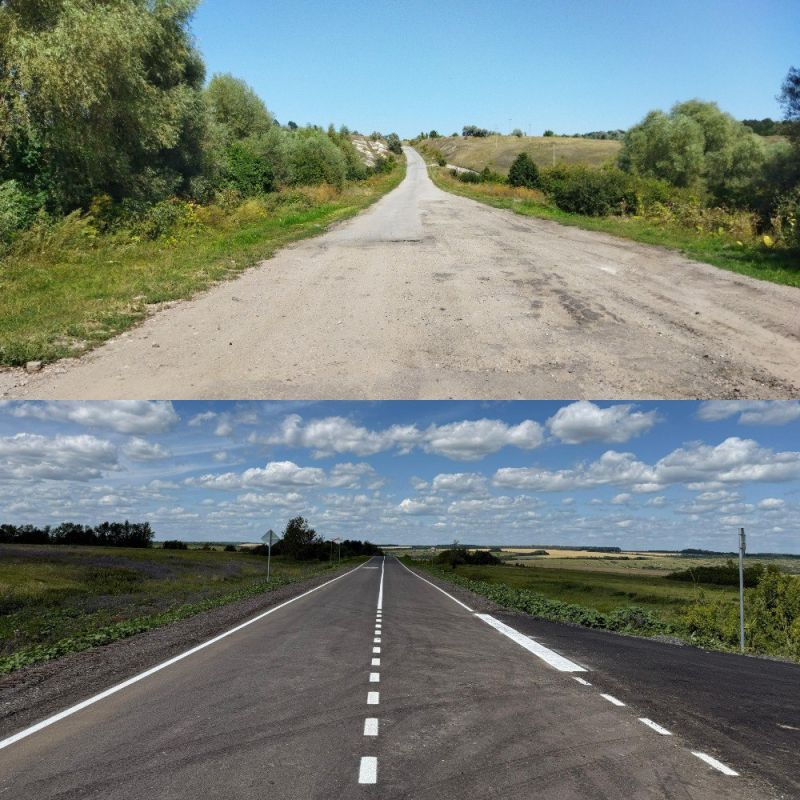 В Волоконовском округе отремонтировали дорогу