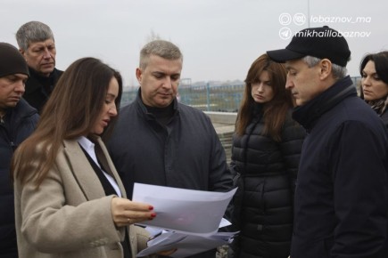Михаил Лобазнов: Вместе с коллегами и профильными специалистами оценили на месте, как продвигаются строительные работы в городе