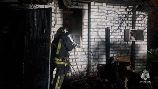 В Старом Осколе при пожаре погиб мужчина