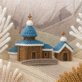 Мы решили продолжить работу в направлении модного тренда на вязаные города и создали изображение места, которое находится на территории Красногвардейского района