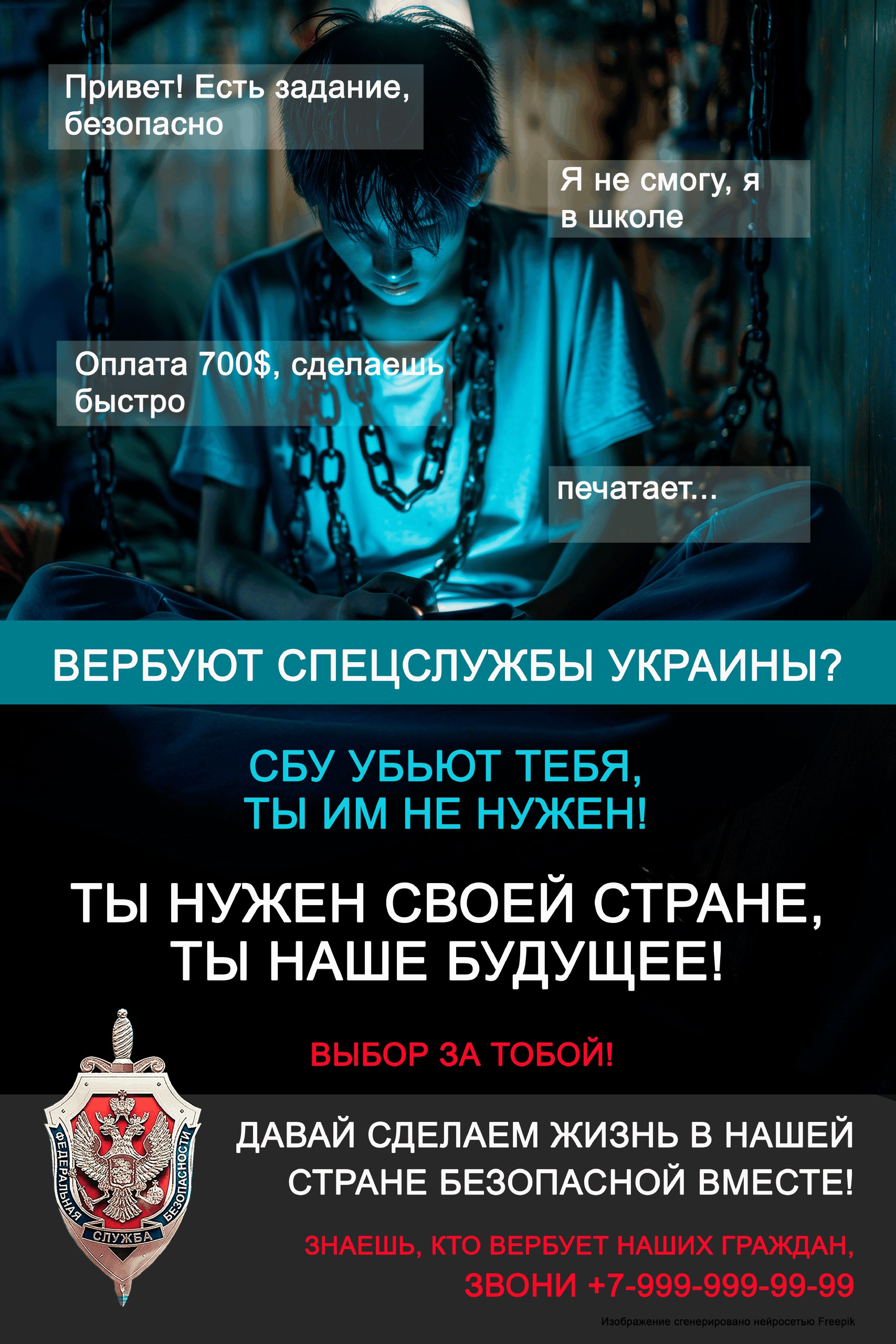 Защити себя и своих близких от вербовки!