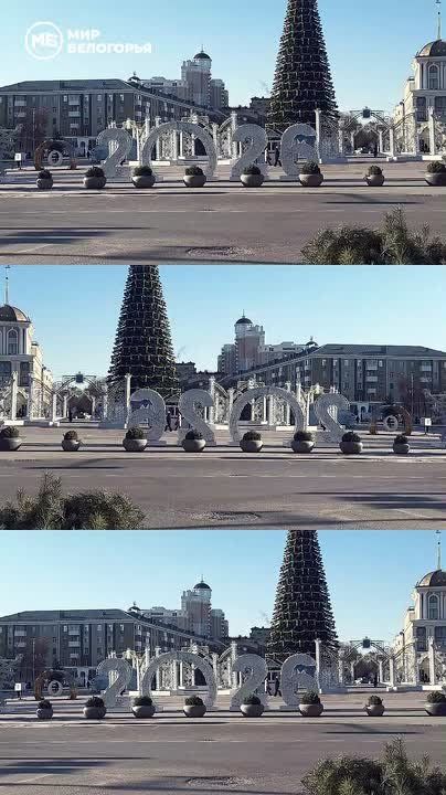 Новогодняя сказка на Соборной площади в Белгороде
