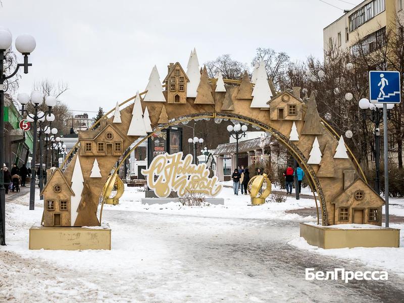 Предновогодний Белгород радуется снежной зиме