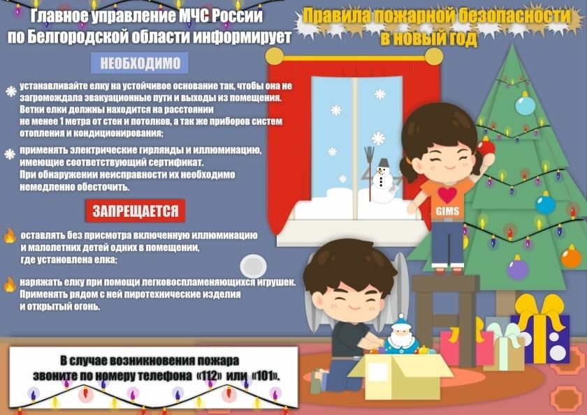 Как избежать рисков в Новогодние и Рождественские праздники, напоминают сотрудники спасательного ведомства