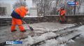 Резкая оттепель превратила Белгород в большой каток