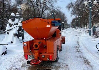Уборка снега в Белгороде: ситуация на 10:15