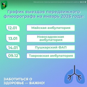 Передвижной флюограф начал свою работу в январе