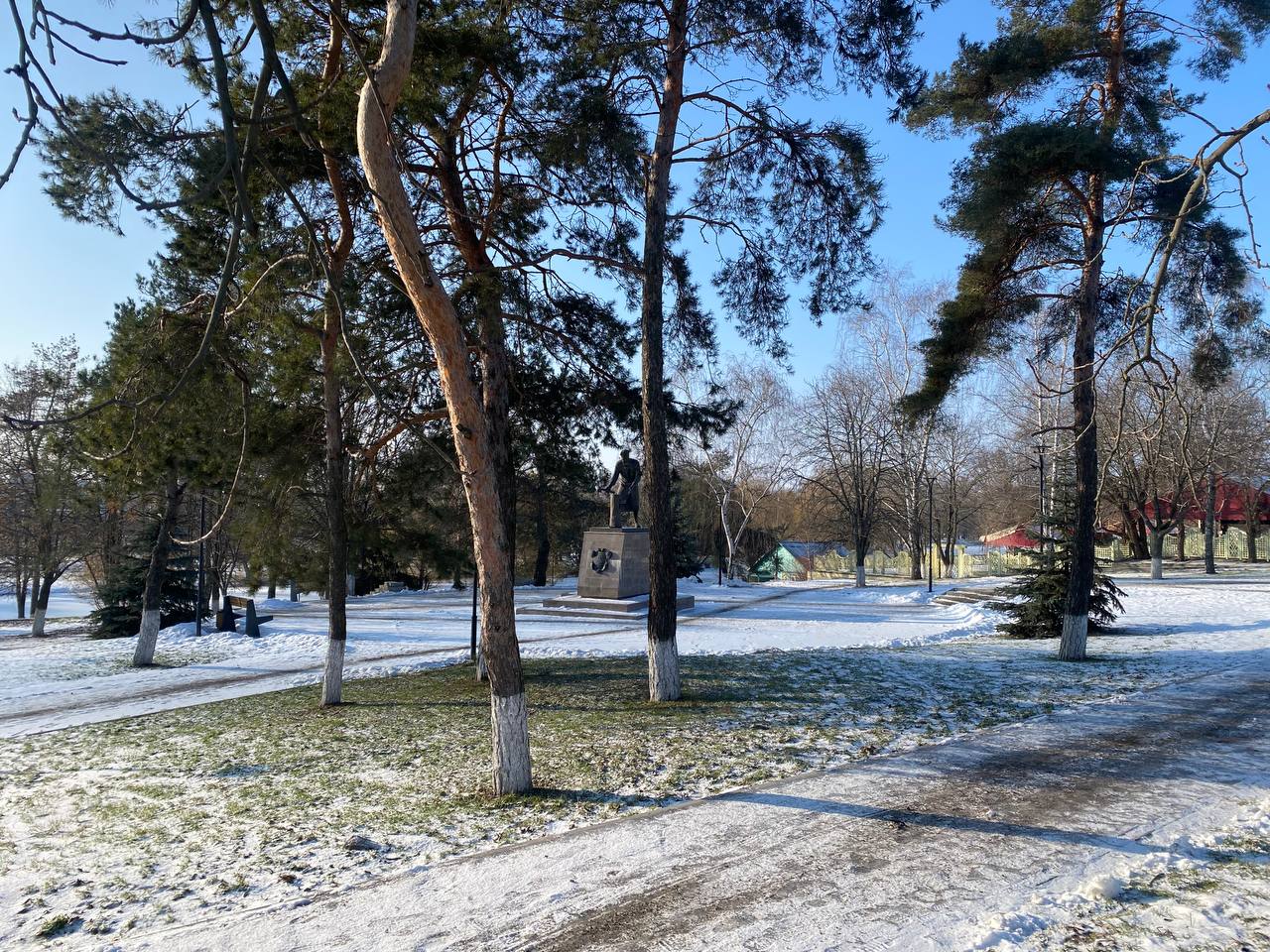 15 января. Температура воздуха -10°C, переменная облачность, без осадков