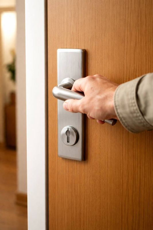 В начале января в сети распространилось видео: неизвестный дёргает ручки в одном из домов по ул. Победы