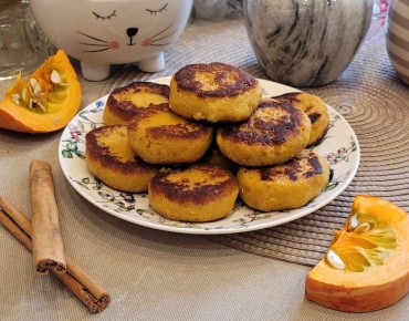 вкусные тыквенные сырники без глютена и молока