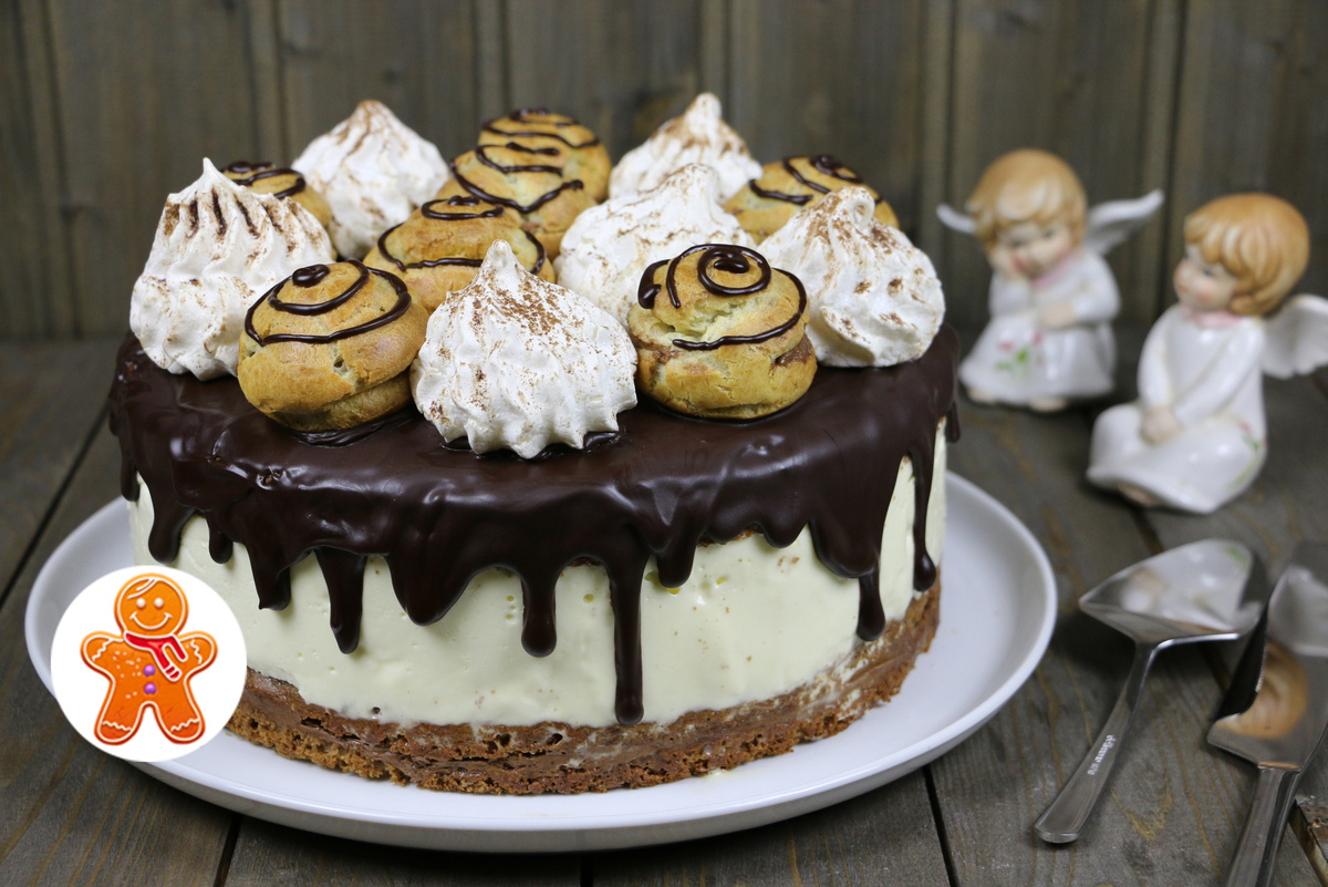 Торт с профитролями «Шоколадные облака»: рецепт и секреты