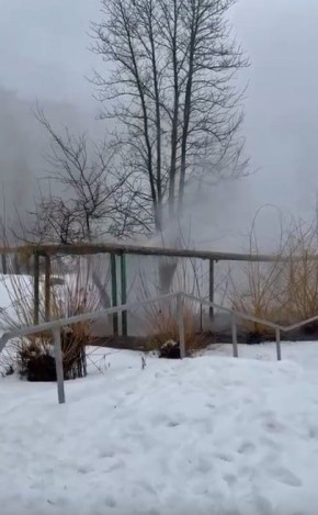 Белгородцы сообщили о порыве теплотрассы на Харгоре