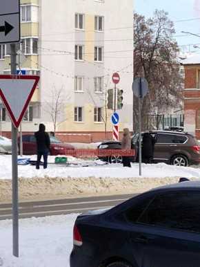 В центре Белгорода сбили светофор