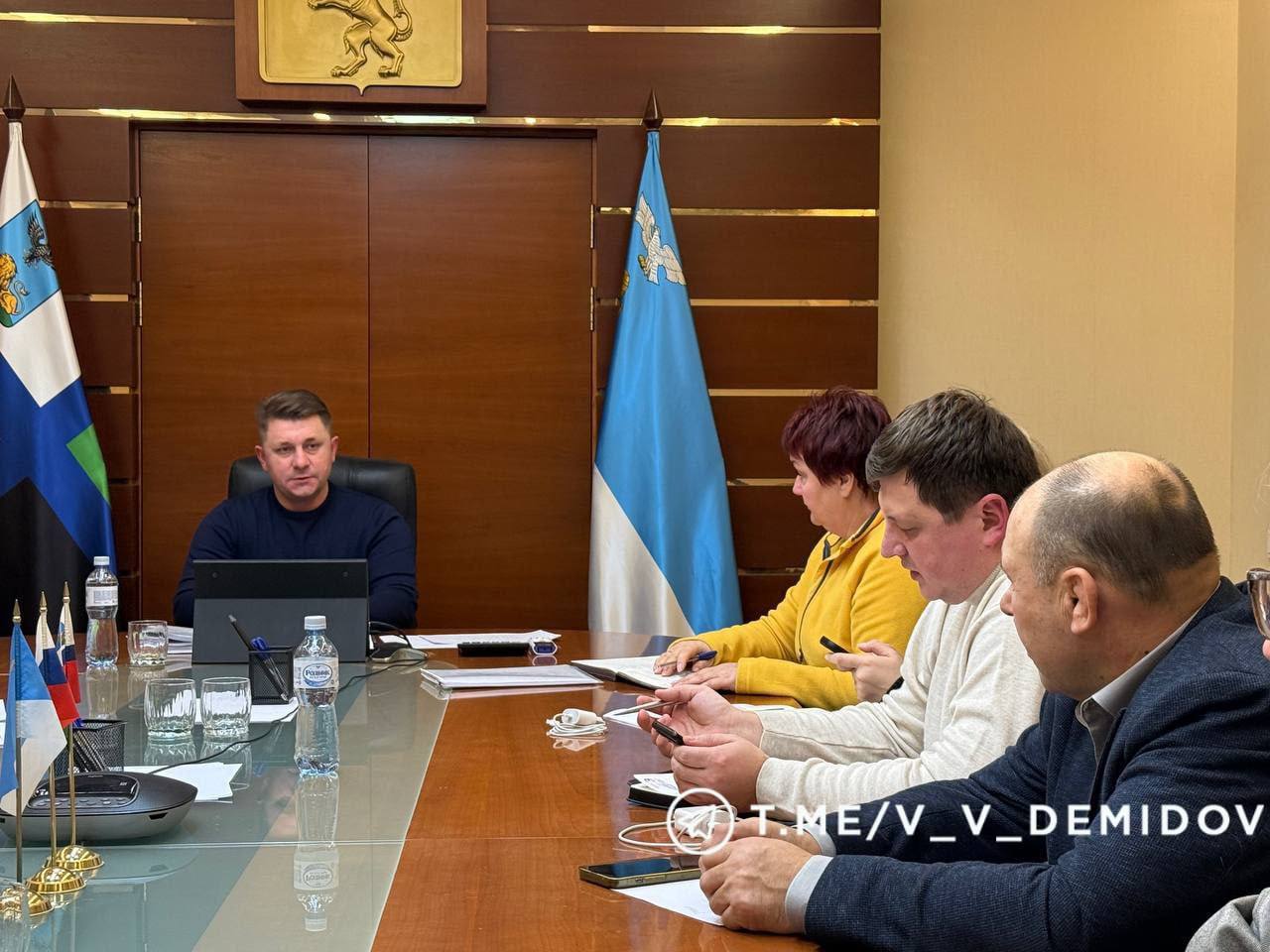 Мэр Валентин Демидов провёл заседание штаба с заместителями и руководителями подразделений администрации Белгорода