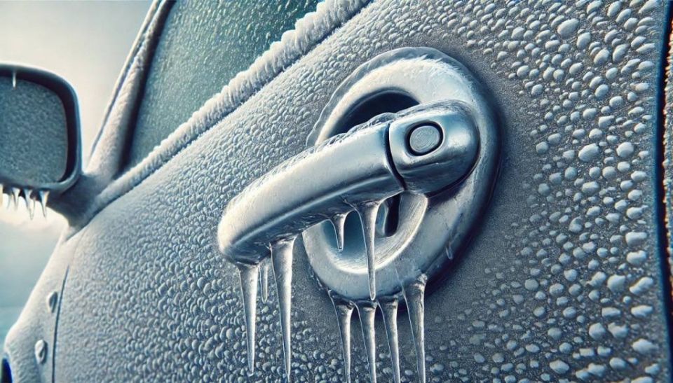 Что делать, если у машины примерзли двери и ручки?