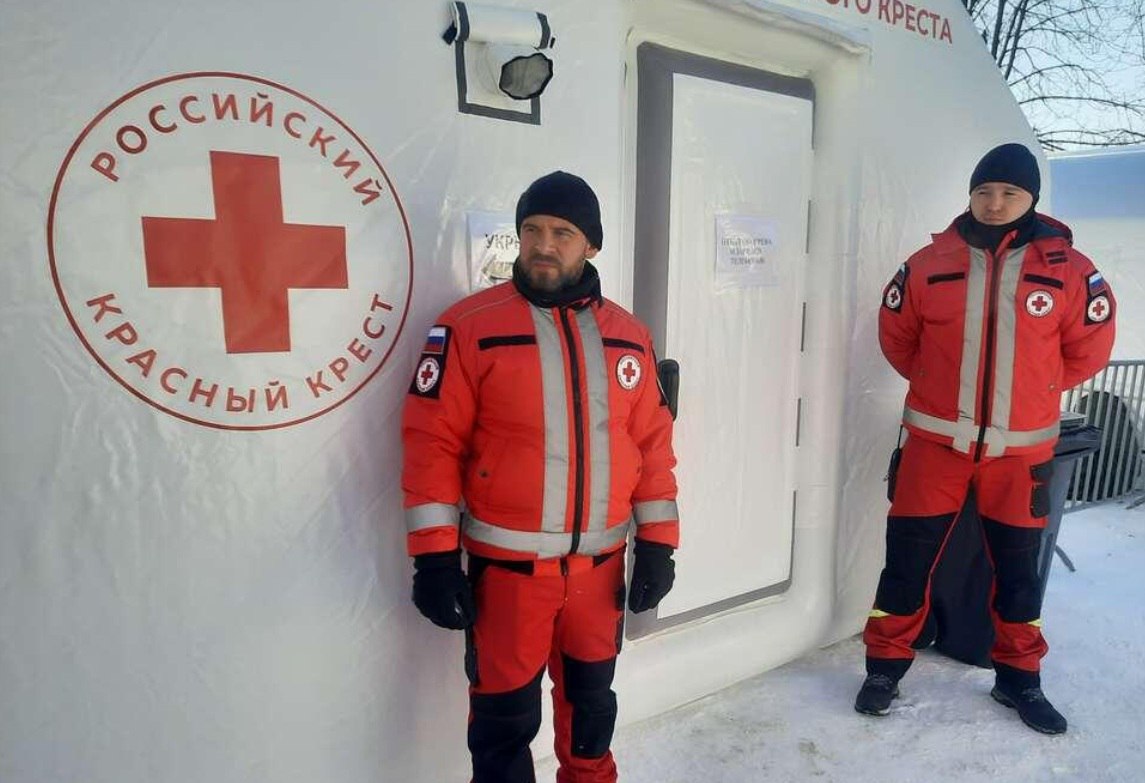 1 В Белгороде прошла тренировка по развертыванию групп Красного Креста