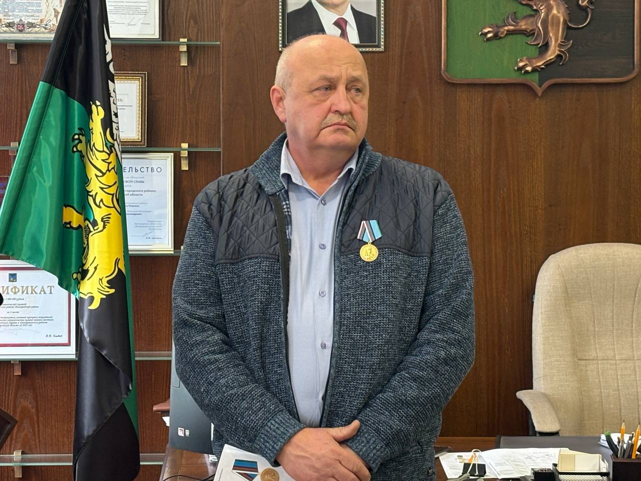 Татьяна Круглякова: Руководитель управления Малиновской сельской территории Александр Геннадьевич Игнатов удостоен медали «100 лет. Генерал армии Сухоруков Д.С.»