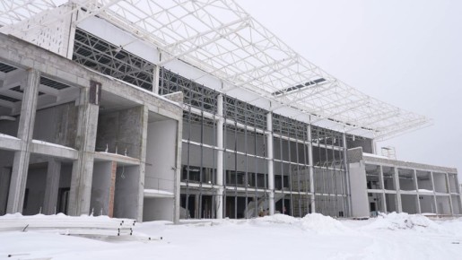 В Губкине строительство бассейна выполнено на 46%