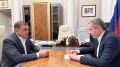 Вячеслав Гладков встретился с помощником Президента, секретарем Государственного совета РФ Алексеем Дюминым