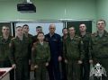 Урок мужества с офицером Росгвардии прошел для кадет Новооскольского района