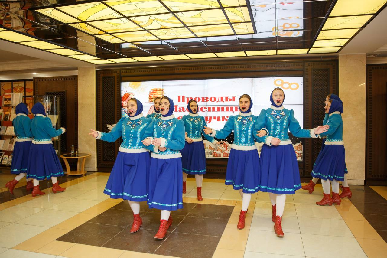 В последний день масленичной недели научная библиотека и музей-диорама встречали жителей и гостей города