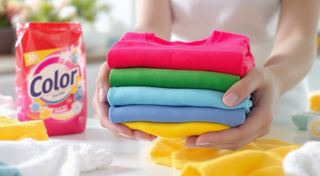 Как сохранить яркость цветных вещей при стирке